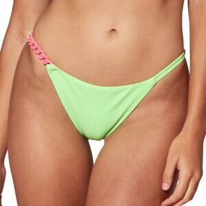 Red Carter Chain Side Bikini Bottom size Large